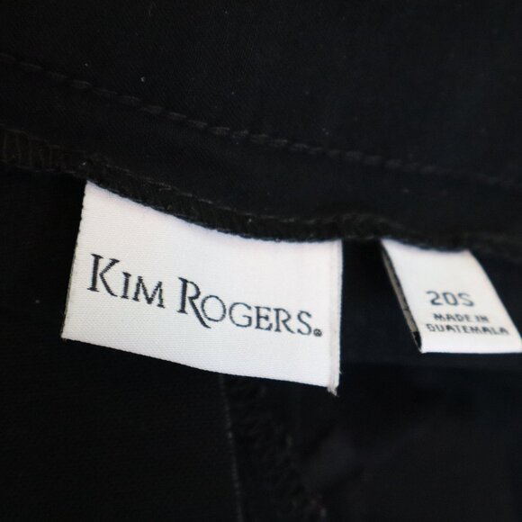 Kim Rogers Women's Size 20S Black Dress Pants Pull-On Flat Front - Picture 4 of 5